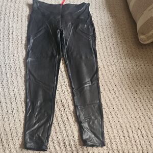 SPANX Shiny Black Jeggings